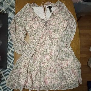 Japna Pink Floral Midi Dress